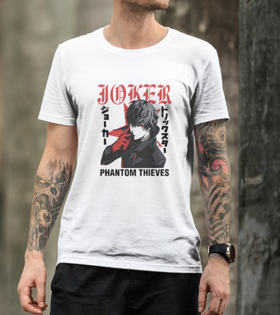 Joker Phantom Thieves Persona 5 Stylized Character T-Shirt