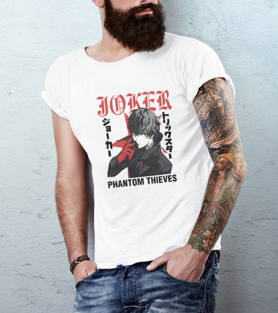 Joker Phantom Thieves Persona 5 Stylized Character T-Shirt
