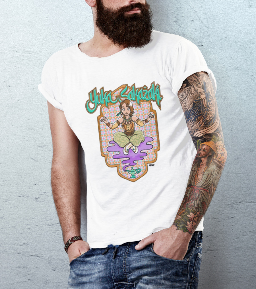 Yuka Sakazaki AEW Genie Magic Lamp Floating T-Shirt