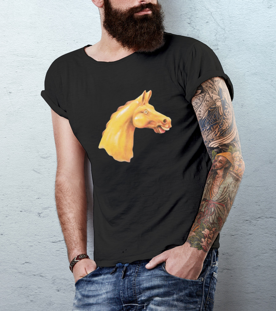 We Live In Time Carousel Horse What’s The Rush Head T-Shirt