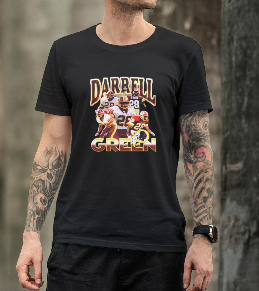Darrell Green Washington Commanders 28 NFL Legend T-Shirt