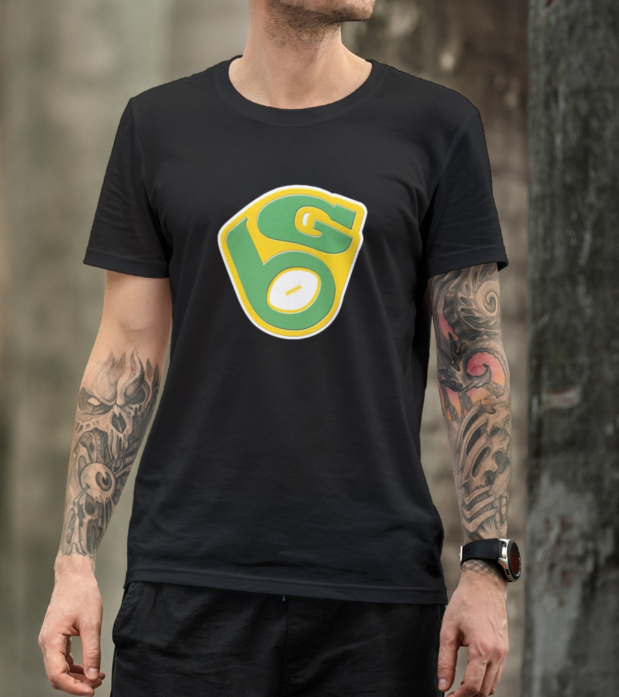 NFL X MLB Green Bay Packers Milwaukee Brewers Logo Mashup T-Shirt