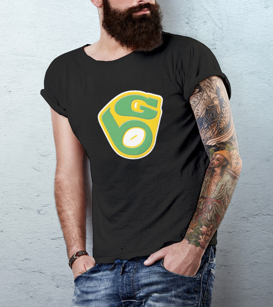 NFL X MLB Green Bay Packers Milwaukee Brewers Logo Mashup T-Shirt