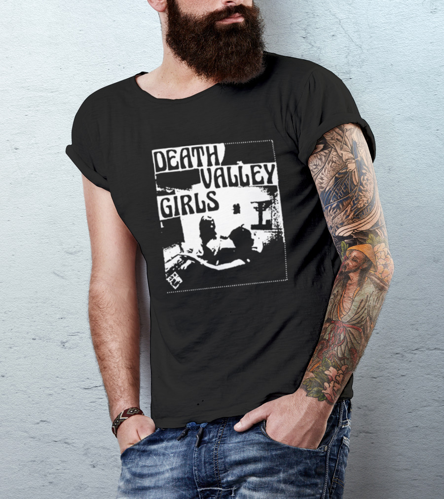 Death Valley Girls Monochrome Scene Arms Up T-Shirt