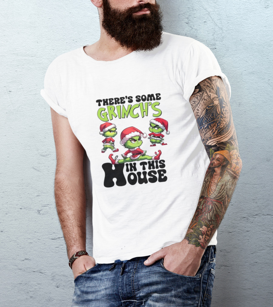 Grinch's Dance Party In This House Christmas T-Shirt