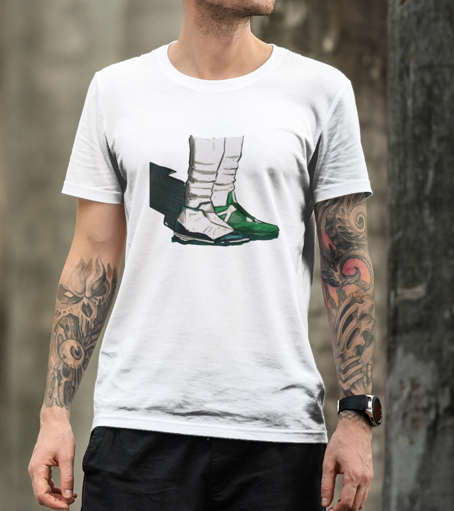 Jalen Hurts Two-Shoes Philadelphia Eagles NFL T-Shirt
