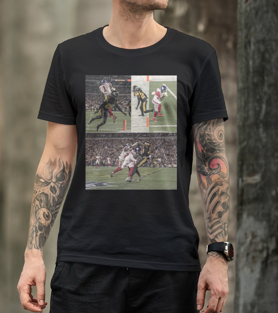 Malik Nabers George Pickens Both Close Scoring Touchdowns Football Moments T-Shirt