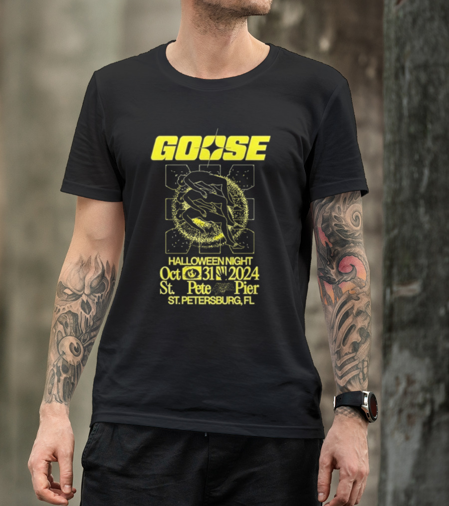 GOOSE Halloween Night 2024 St. Pete Pier St. Petersburg, FL October 31 T-Shirt
