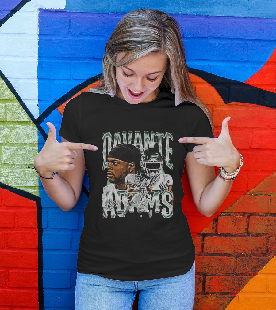 Davante Adams New York Jets Signature T-Shirt