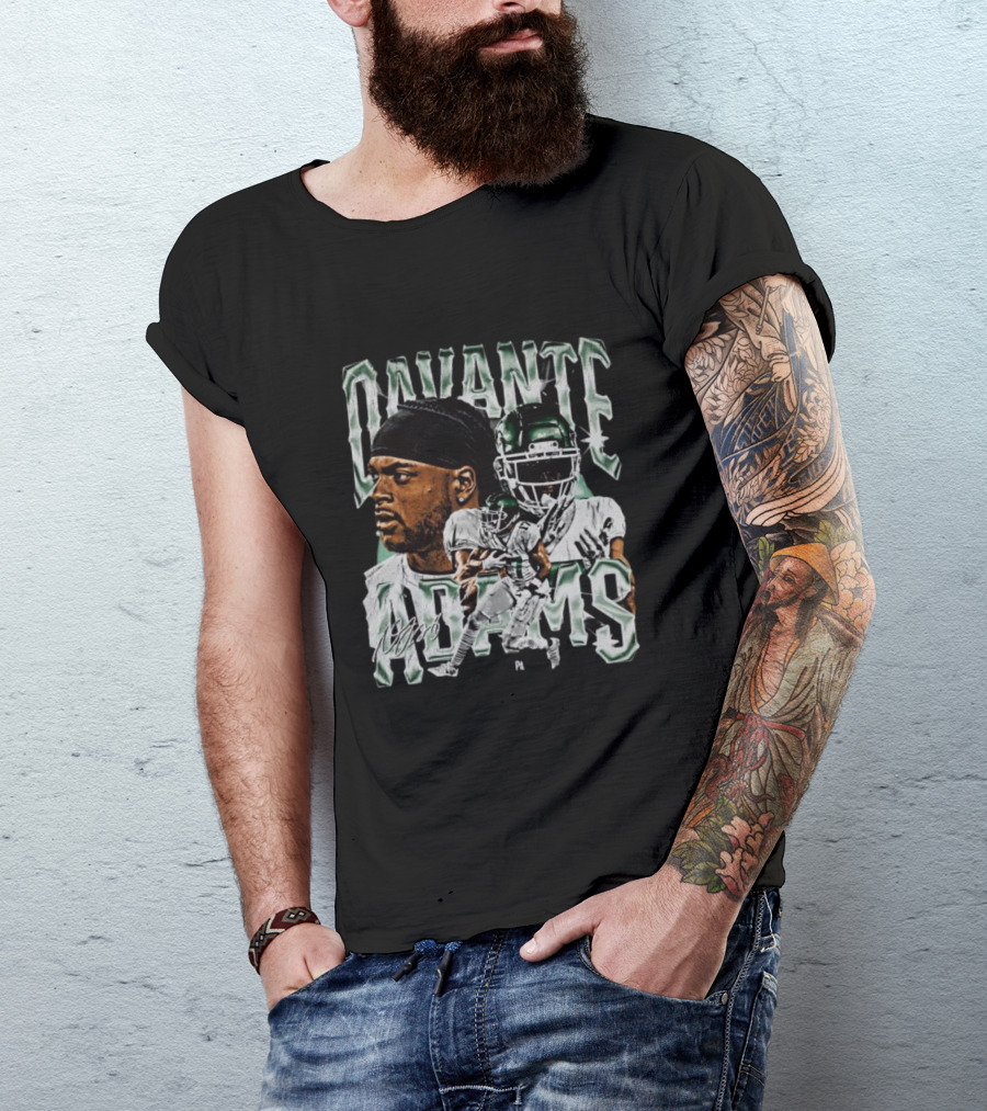 Davante Adams New York Jets Signature T-Shirt