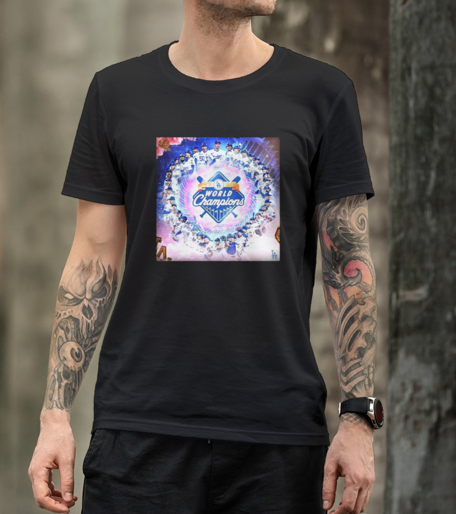 Los Angeles Dodgers 2024 MLB World Champions Team T-Shirt
