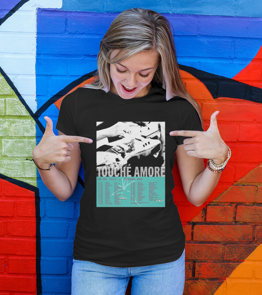 Touché Amoré UK/EU 2025 With Trauma Ray Tour Dates T-Shirt