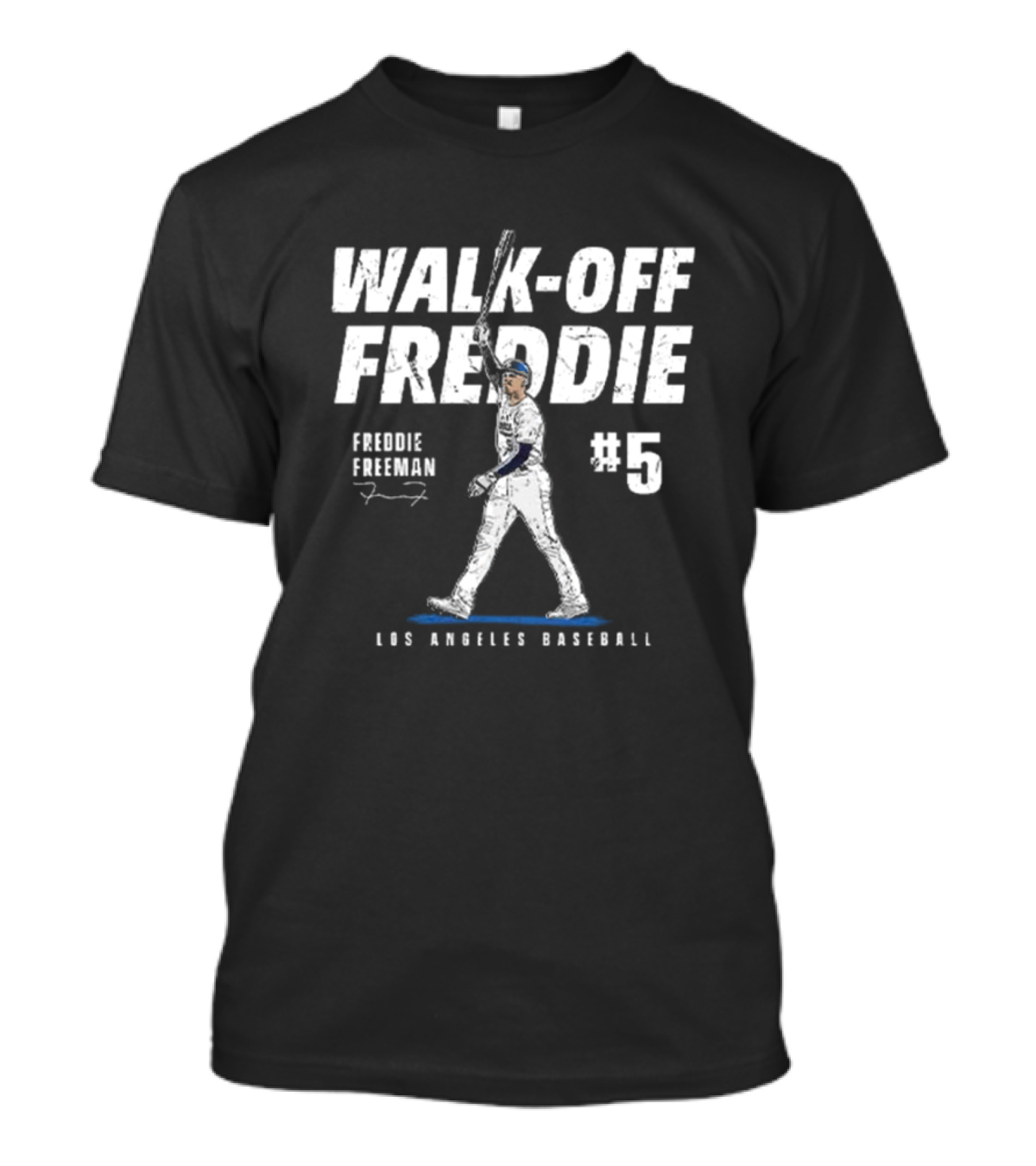 Walk-Off Freddie Freeman #5 Los Angeles Baseball Signature T-Shirt