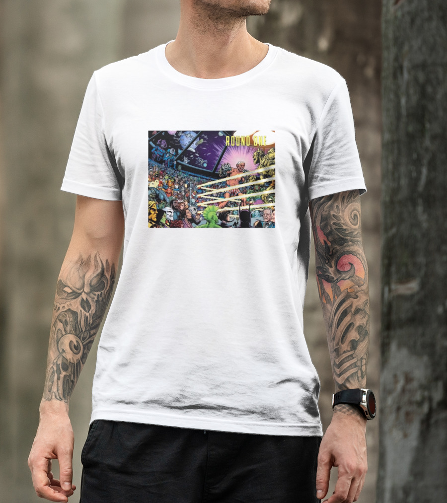 Round One Boxing Scene From DieDieDie Comic Spread T-Shirt