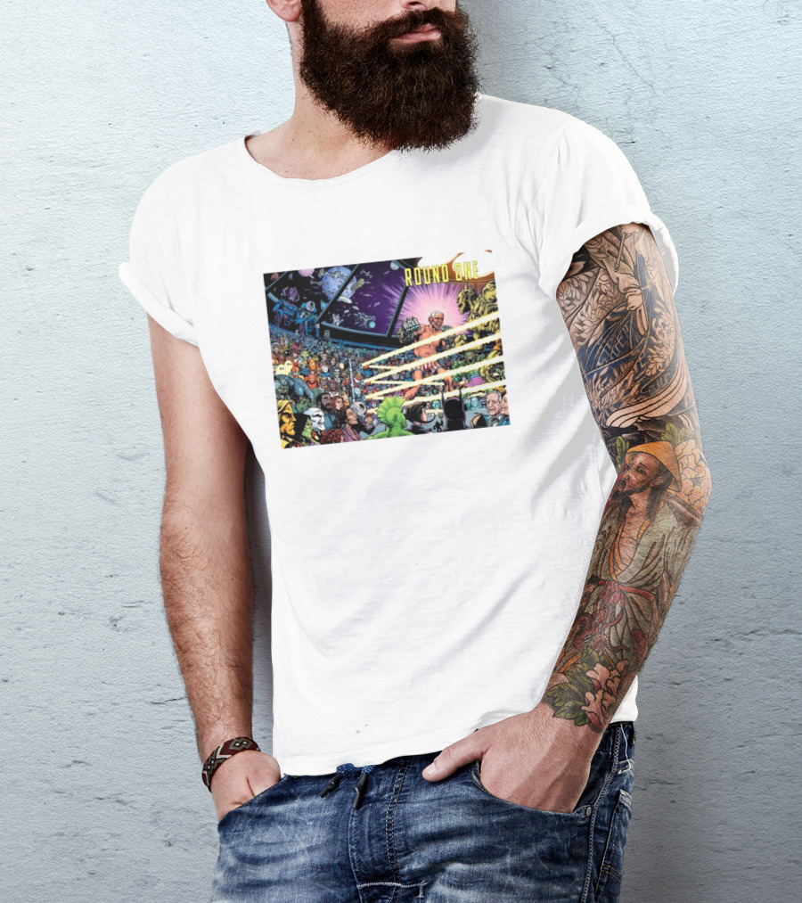 Round One Boxing Scene From DieDieDie Comic Spread T-Shirt