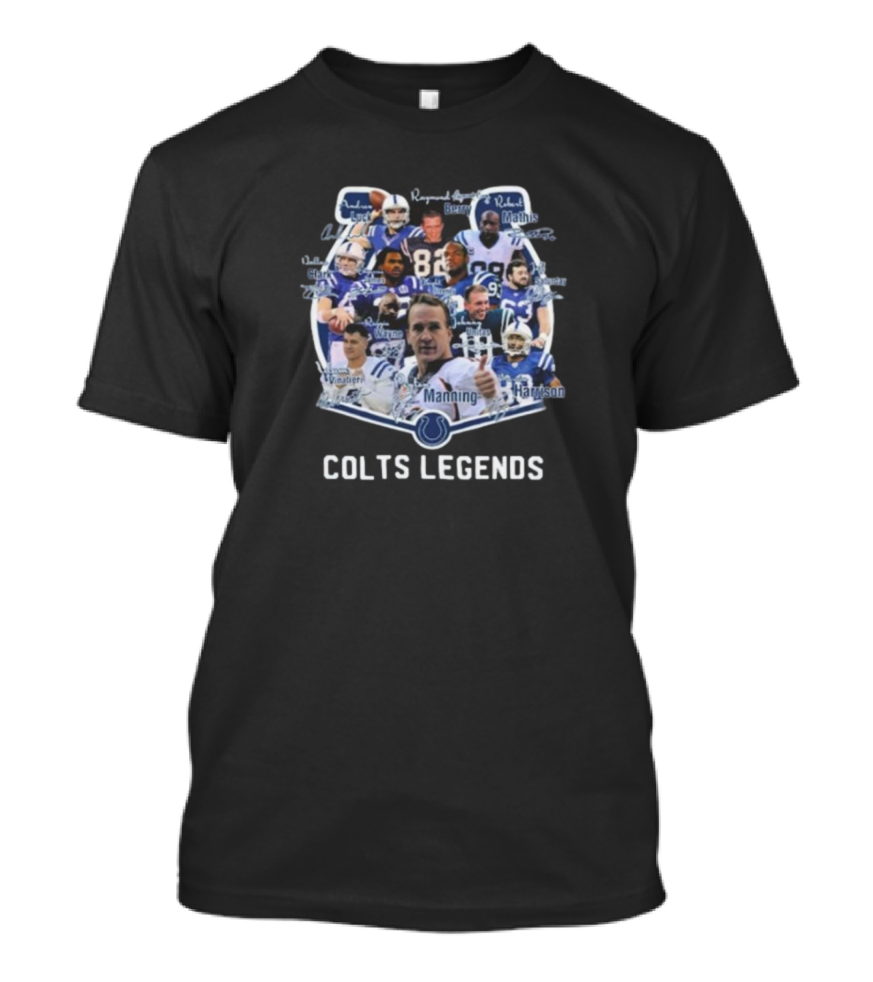 Colts Legends Manning Harrison Indianapolis Colts Signatures T-Shirt