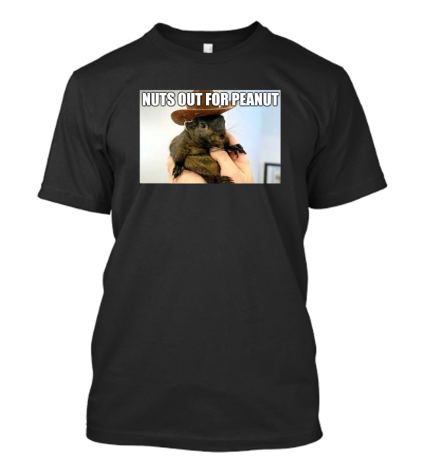Nuts Out For Peanut Justice For Peanut 2024 Cowboy Squirrel T-Shirt
