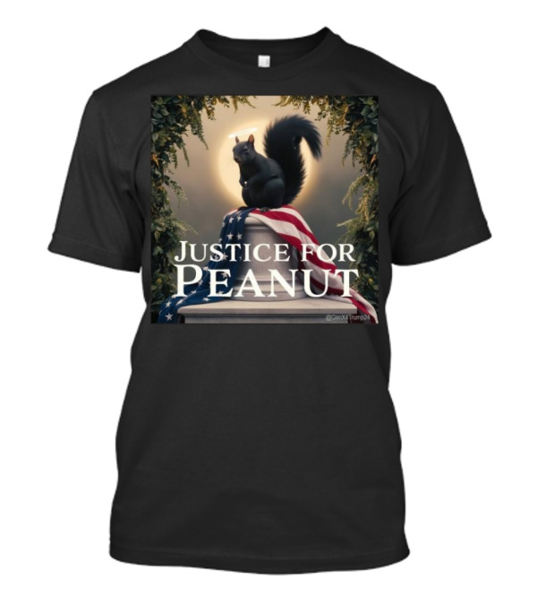 Justice For Peanut The Squirrel American Flag T-Shirt