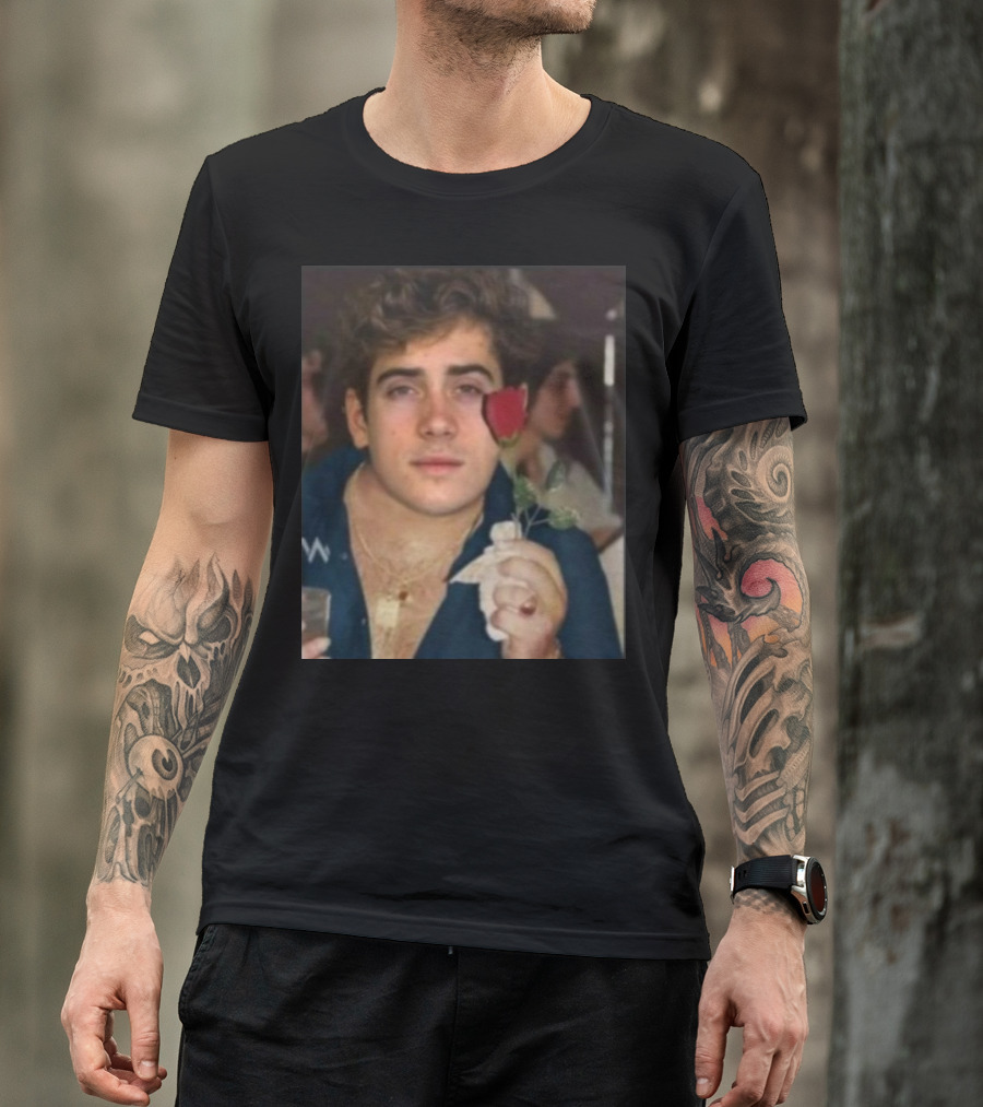 Franco Mattioli El Fenómeno Colapinto With Red Rose And Drink T-Shirt