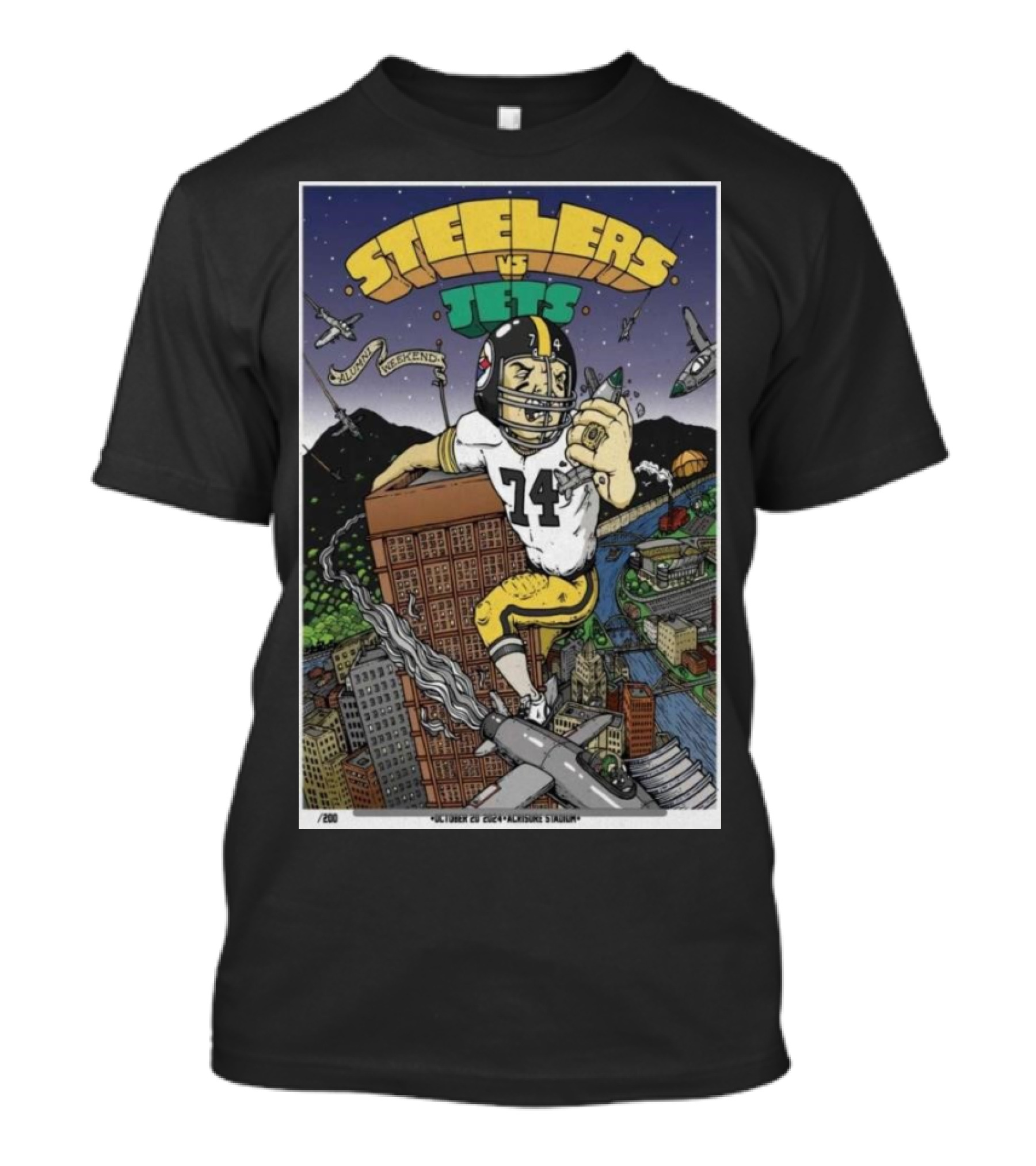 Steelers Vs Jets October 20 2024 Acrisure Stadium Pittsburgh PA Football Clash Cartoon T-Shirt