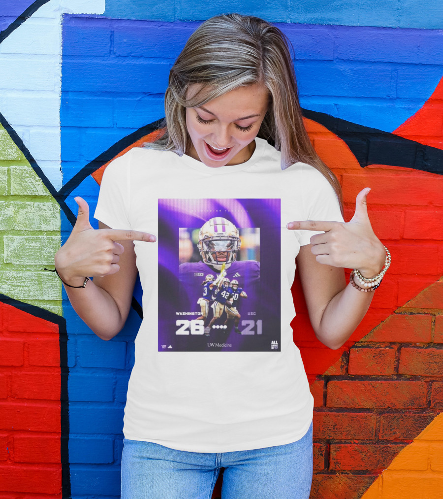 Washington Huskies 26-21 Victory Against USC Trojans 19 Straight At The Crib T-Shirt