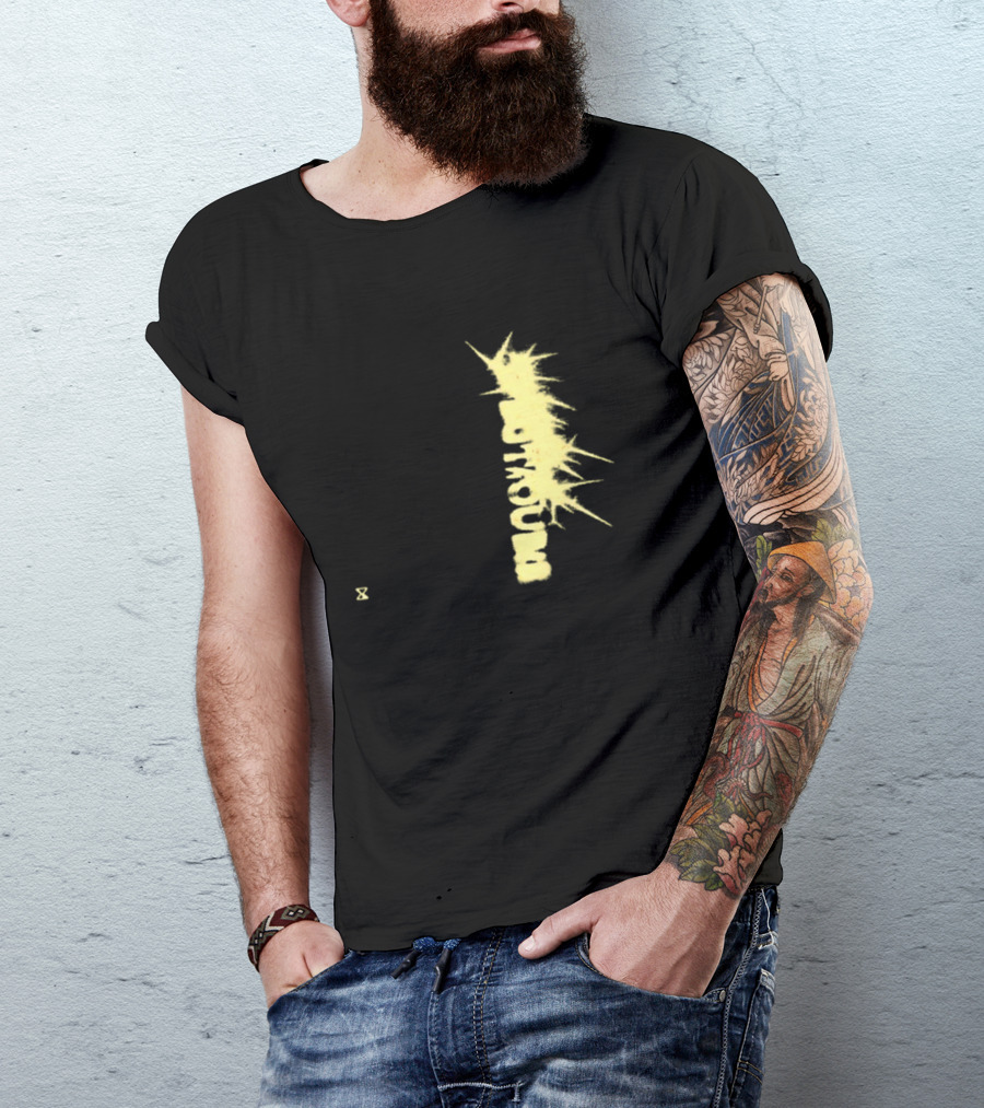 Big Trouble Mondo Poster Tribute With Yellow Explosion And Hourglass T-Shirt