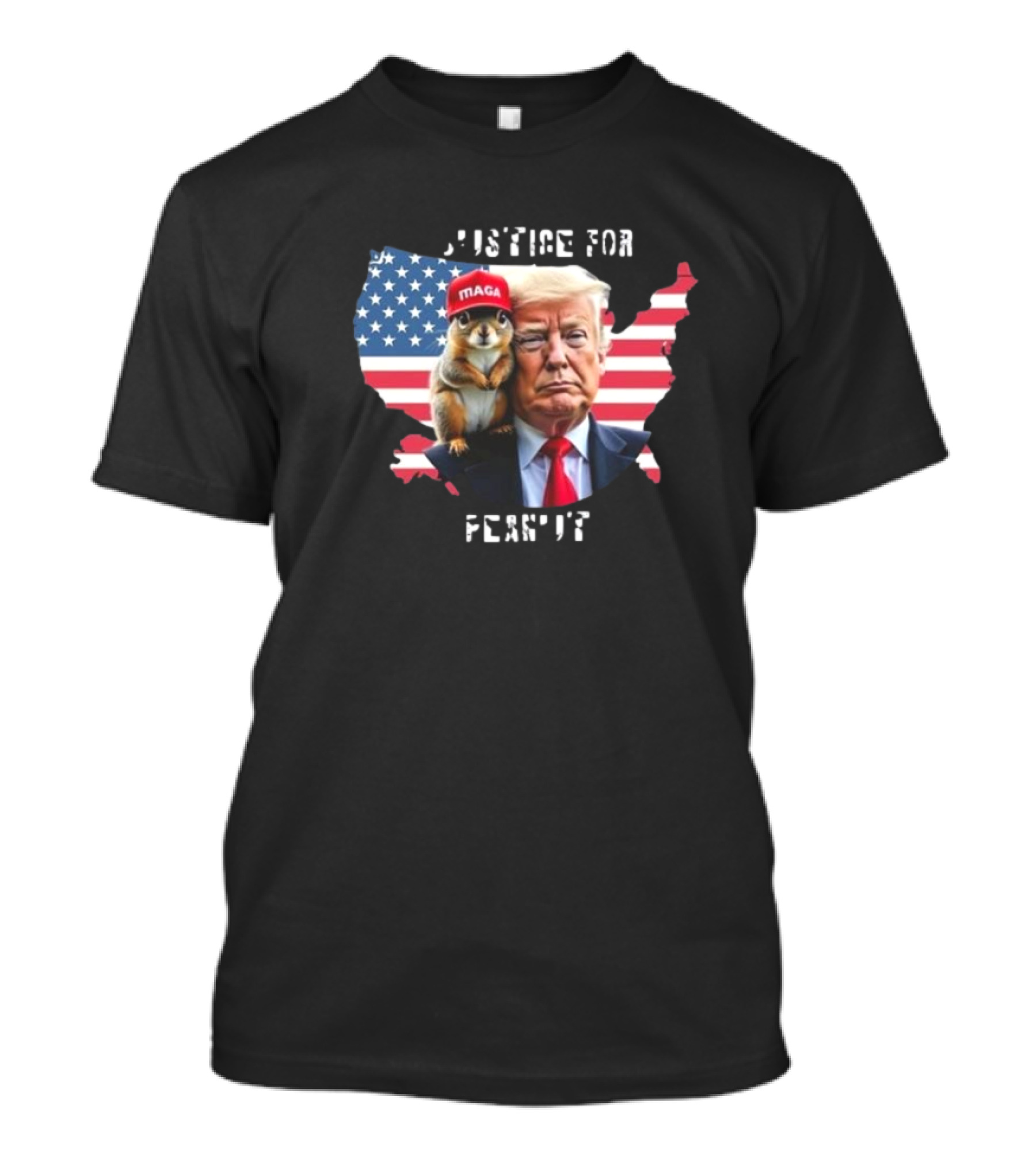 MAGA Trump Justice For Peanut 2024 Squirrel Animal Lovers T-Shirt