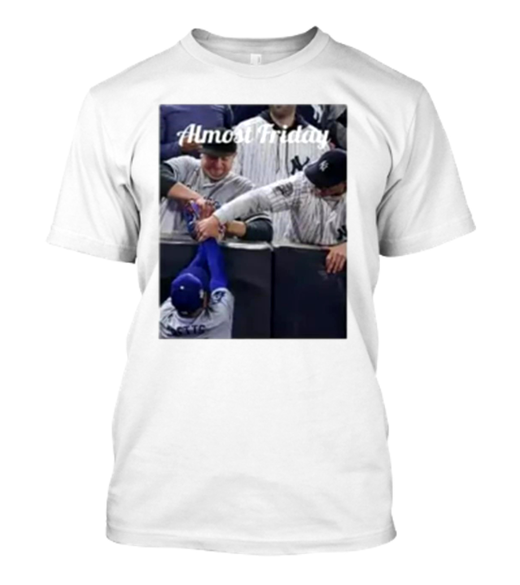 Almost Friday New York Yankees Fans Grabbing Mookie Betts Glove T-Shirt