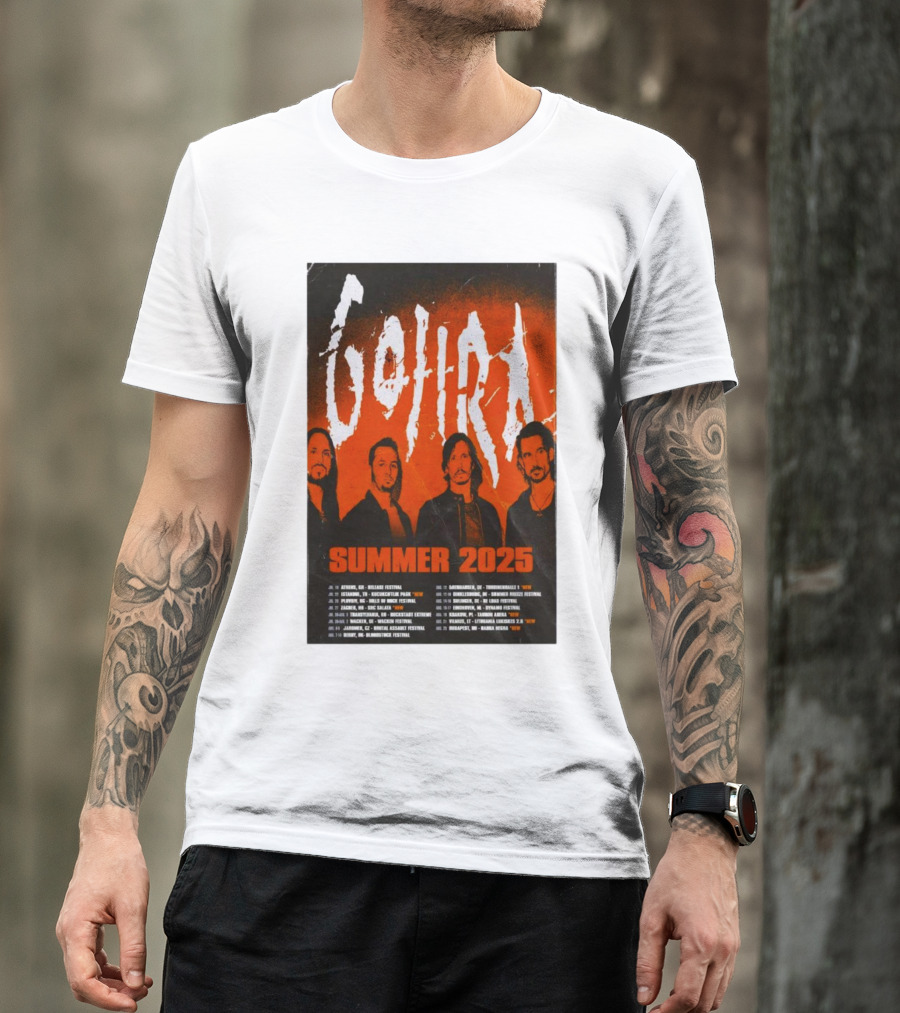 Gojira Summer 2025 Tour With Festival Dates And Band Members T-Shirt