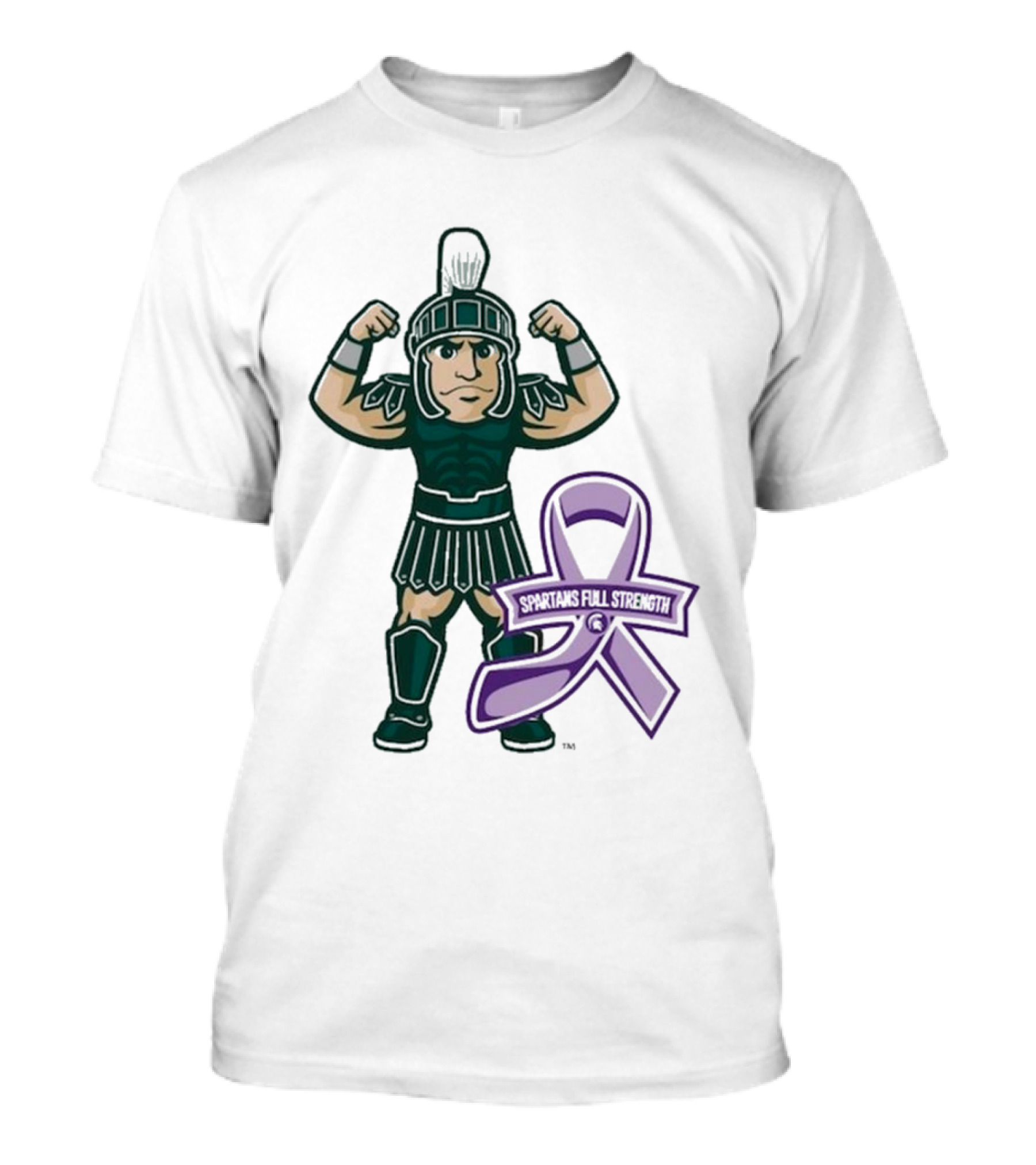 Michigan State Spartans 2024 Spartans Full Strength Purple Ribbon T-Shirt