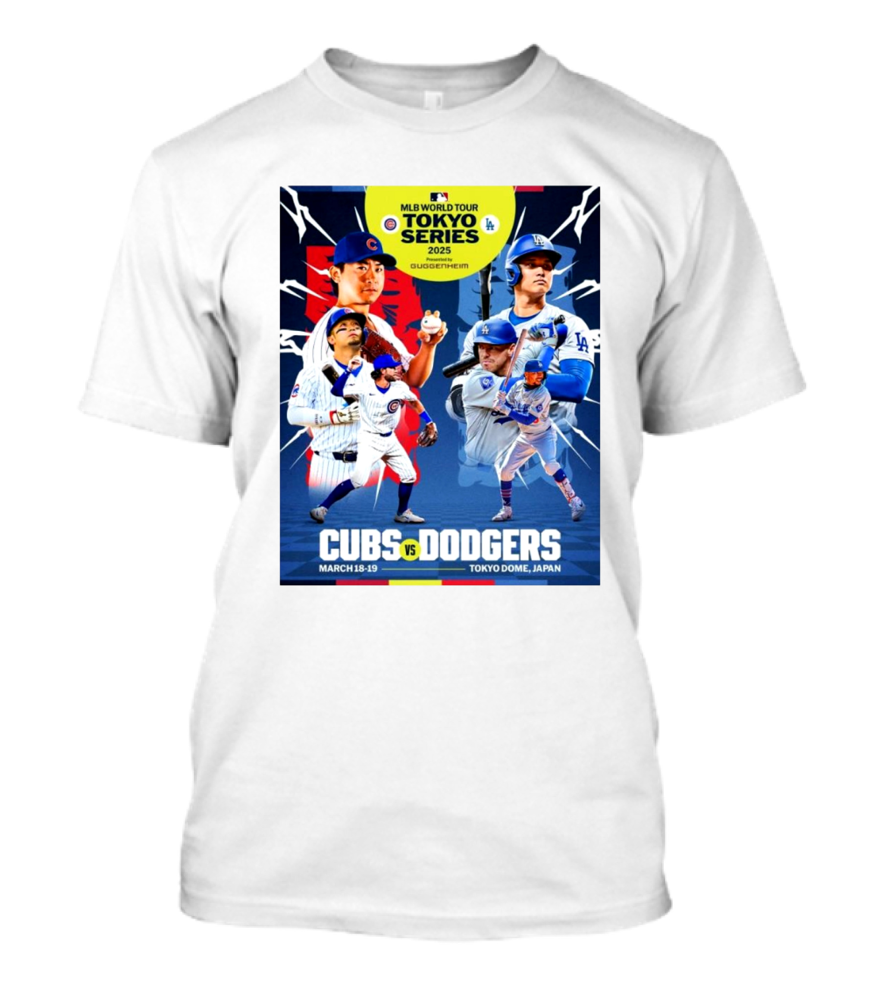 MLB World Tour Tokyo Series 2025 Cubs Vs Dodgers March 18-19 Tokyo Dome Japan T-Shirt