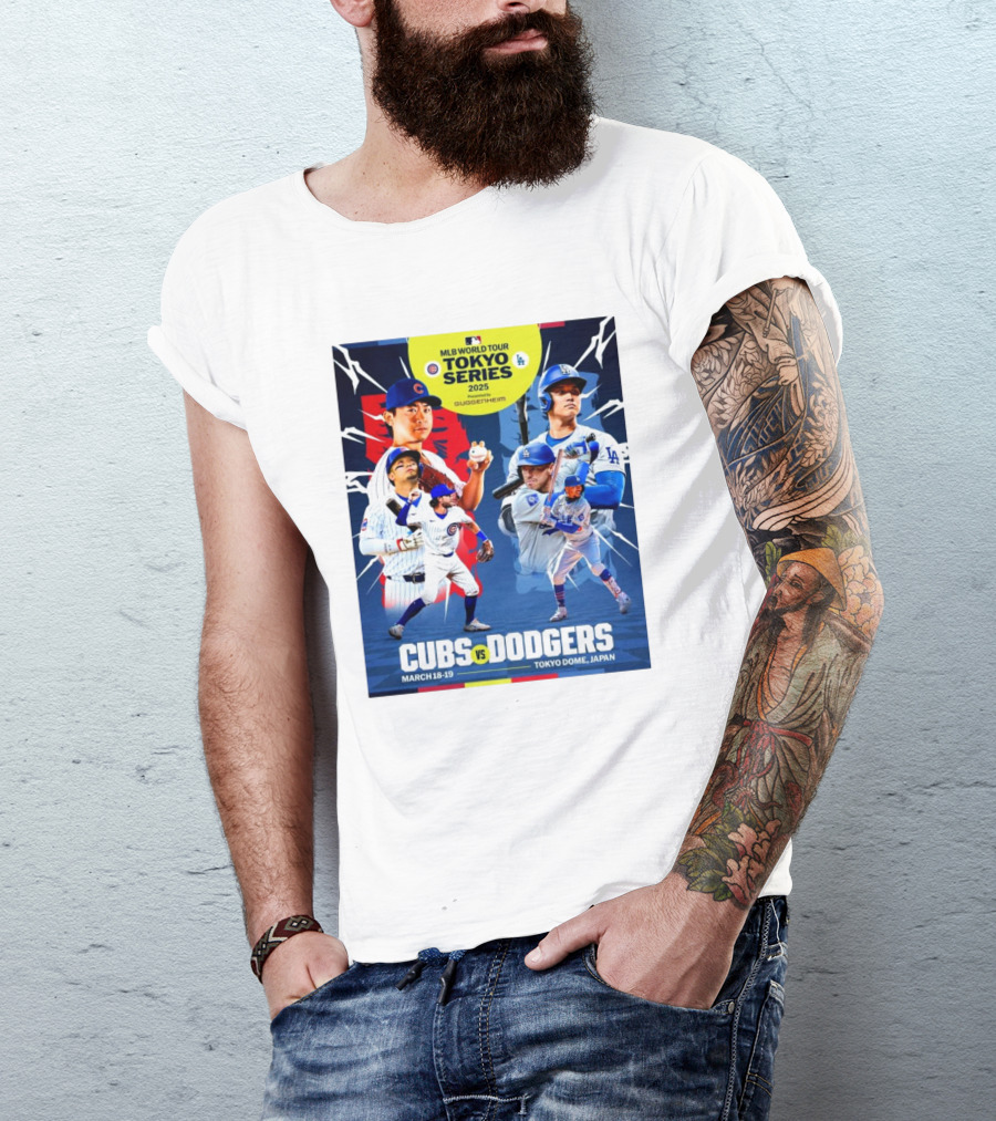 MLB World Tour Tokyo Series 2025 Cubs Vs Dodgers March 18-19 Tokyo Dome Japan T-Shirt