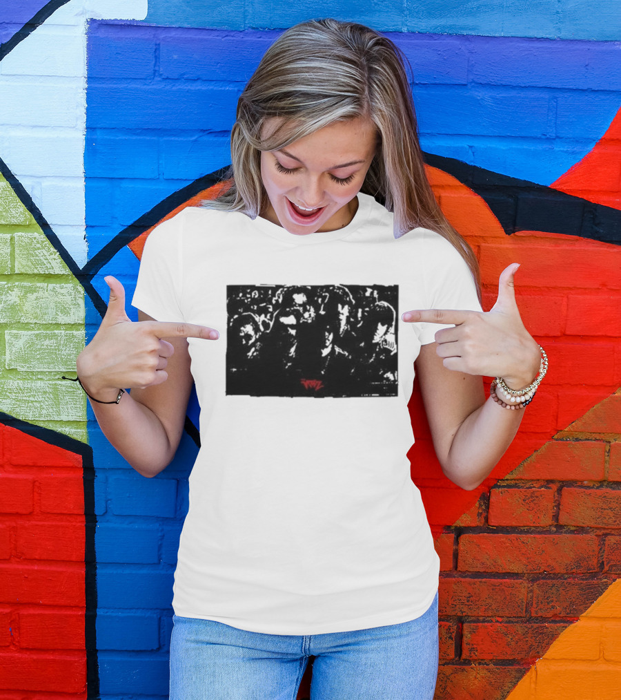 The Voidz Group Photo Black And Red Album Cover Aesthetic T-Shirt