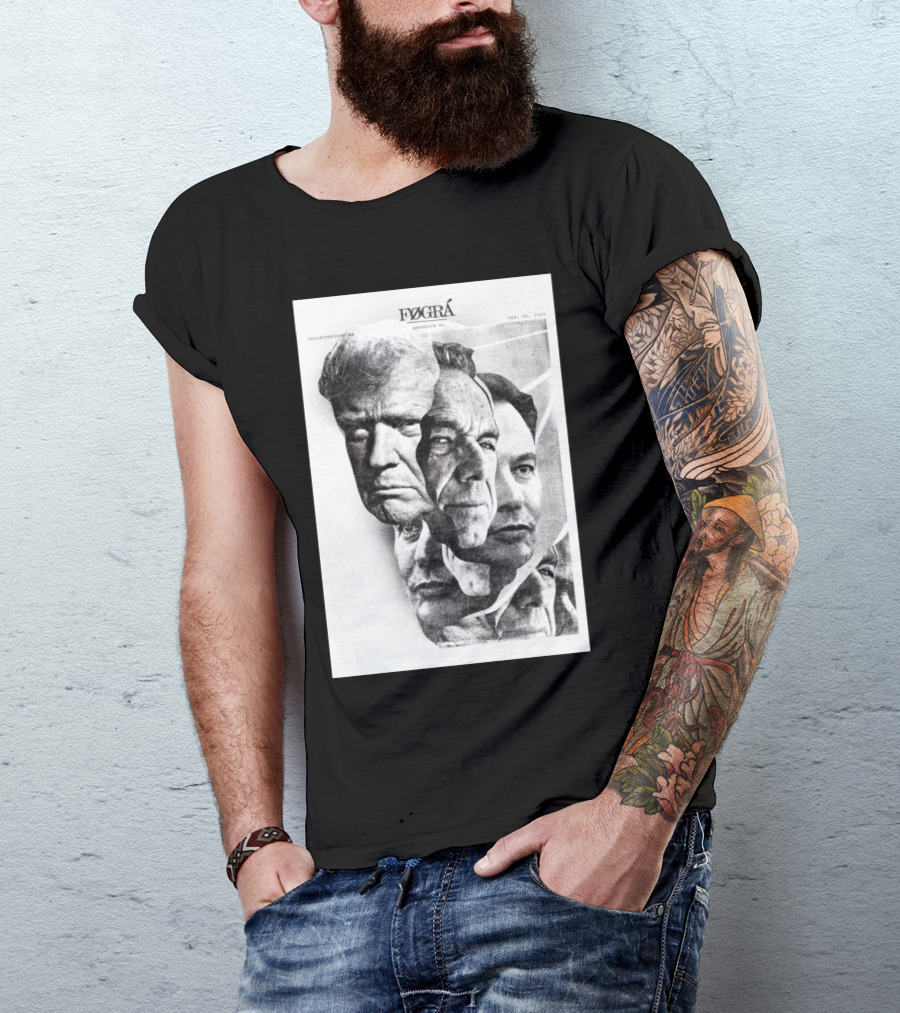 Fográ Donald Trump Elon Musk Robert Kennedy US Election 2024 White House President T-Shirt