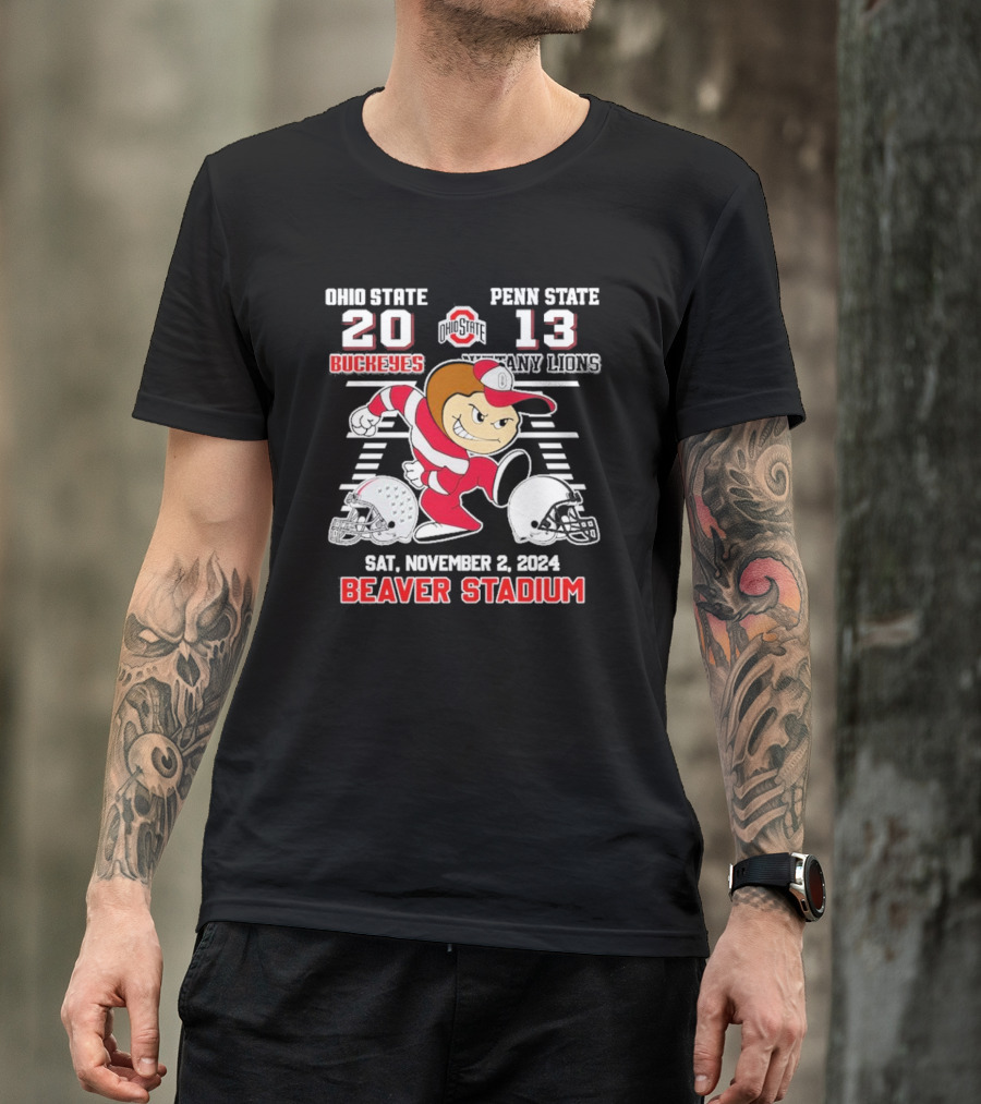 Ohio State 20 Buckeyes Beat Penn State 13 Nittany Lions November 2 2024 Beaver Stadium T-Shirt