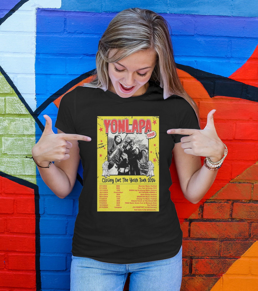 Yonlapa Tour Closing Out The Year Monster Music Festival 2024 Schedule T-Shirt