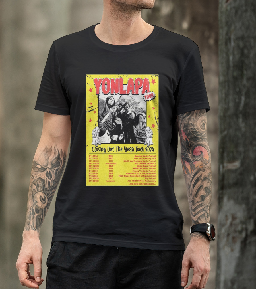 Yonlapa Tour Closing Out The Year Monster Music Festival 2024 Schedule T-Shirt