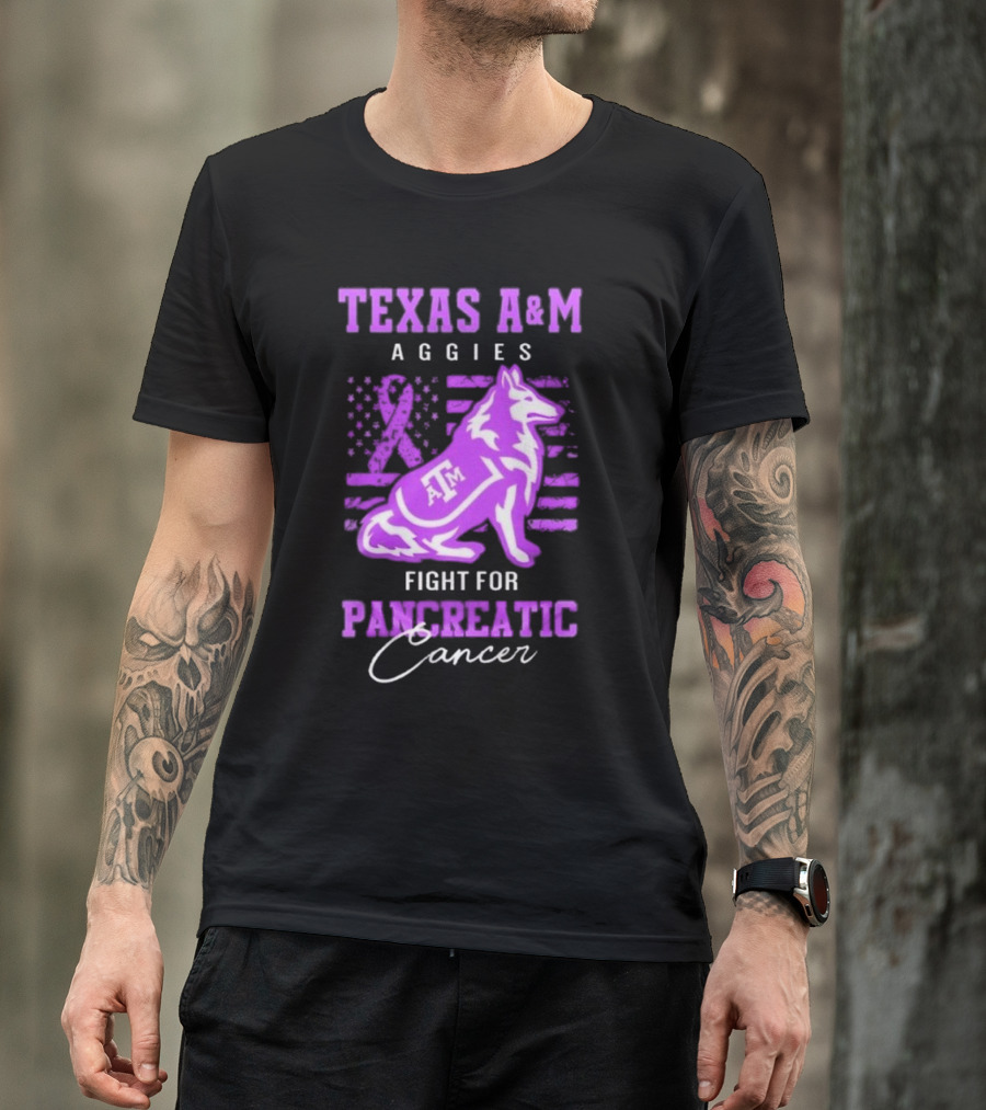 Texas A&M Aggies Fight For Pancreatic Cancer T-Shirt
