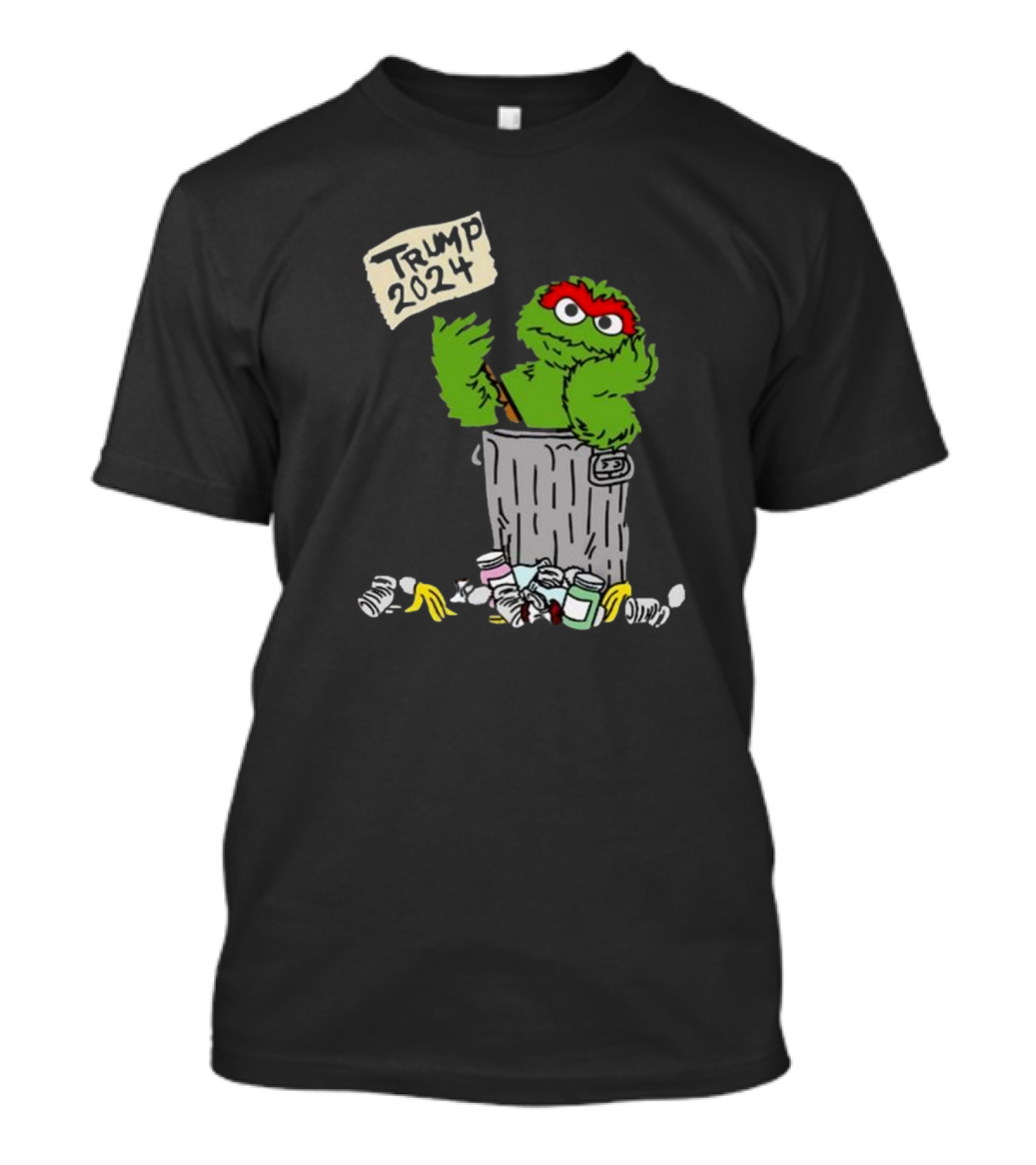 Trump 2024 Oscar Parody Trash Can T-Shirt