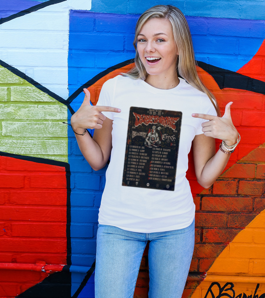 Dopethrone 2024-2025 USA Tour Temple Of The Fuzz Featuring Coven And Heavy Temple T-Shirt