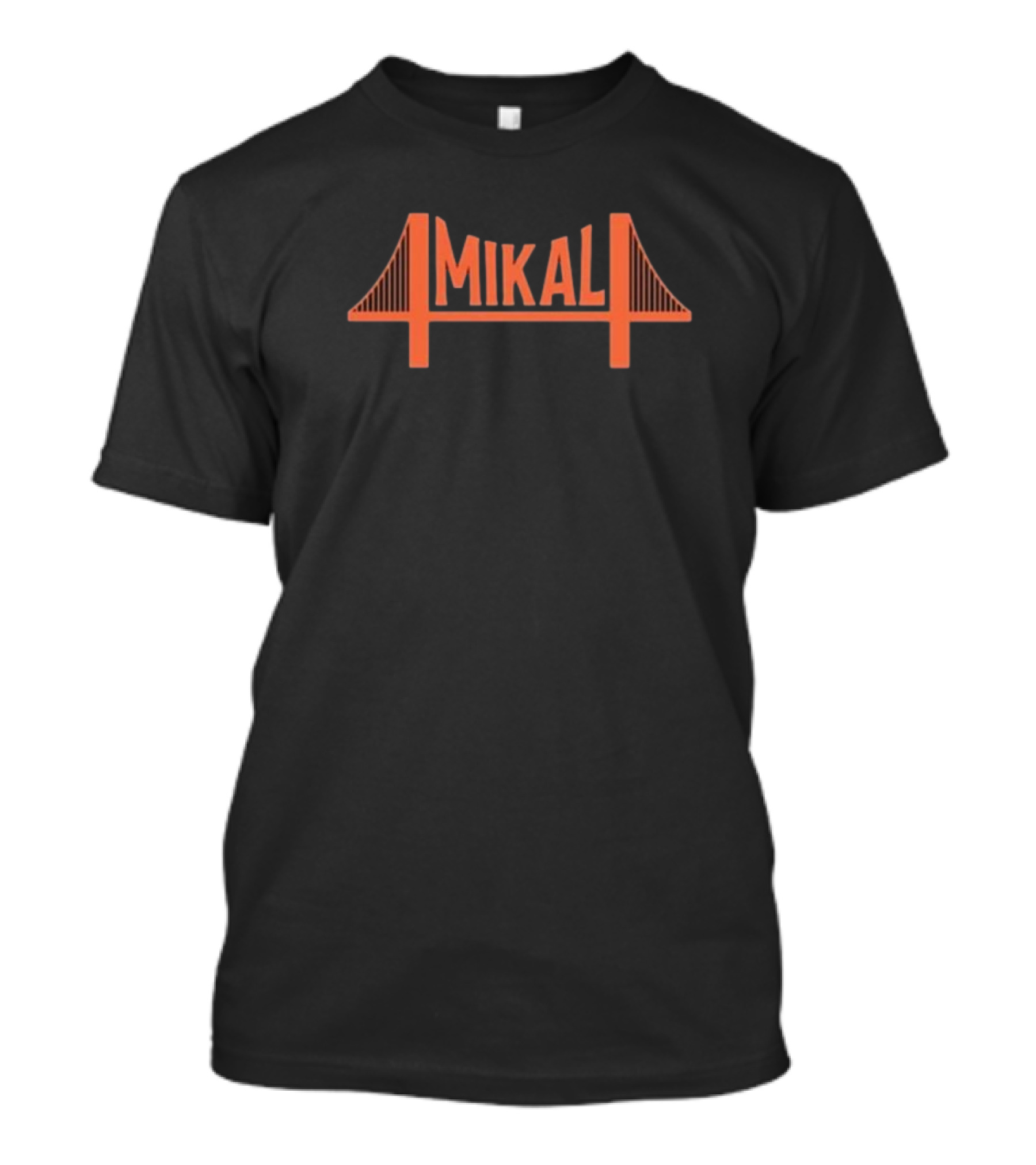 Knicksmuse Mikal Bridges Orange Bridge Font T-Shirt