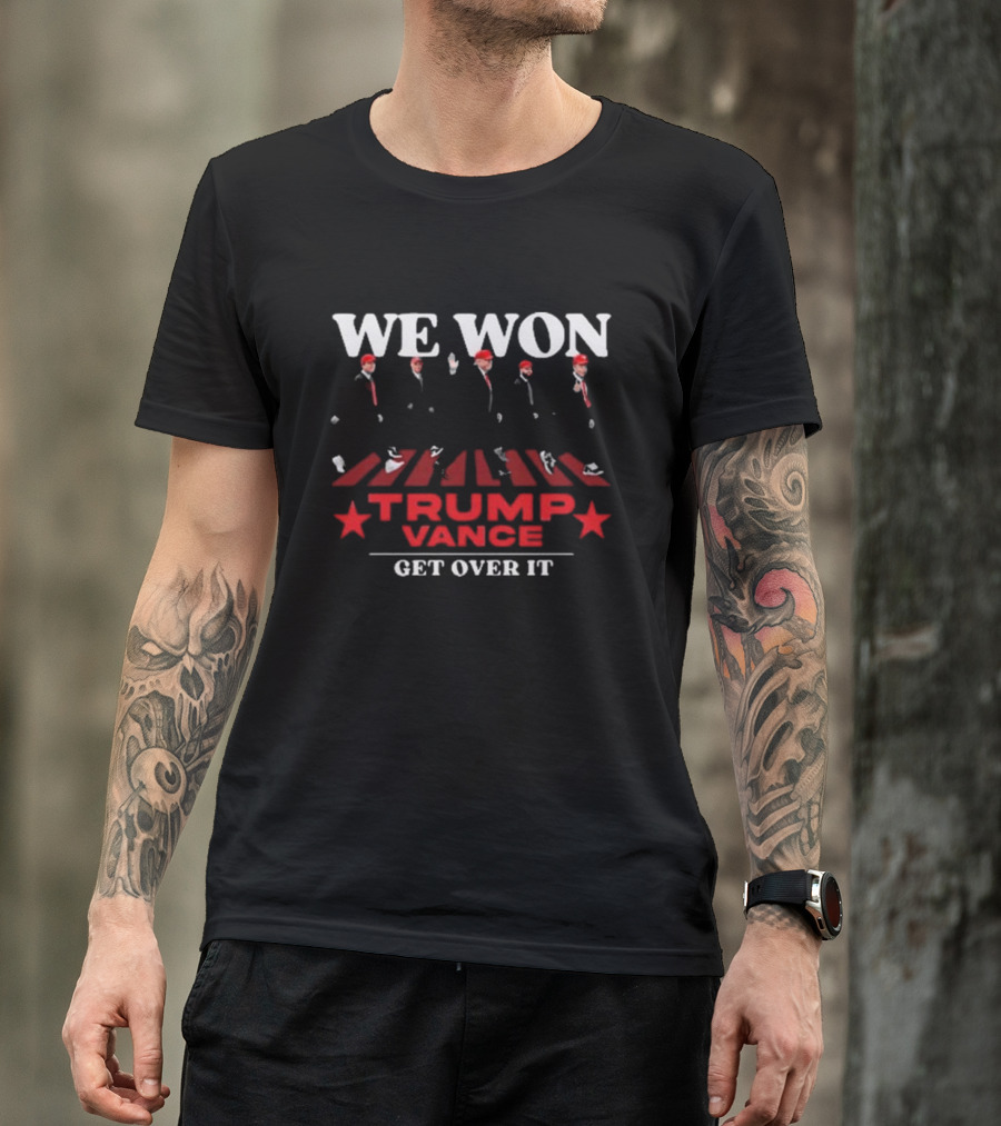 Trump Vance We Won Get Over It Abbey Road Style T-Shirt
