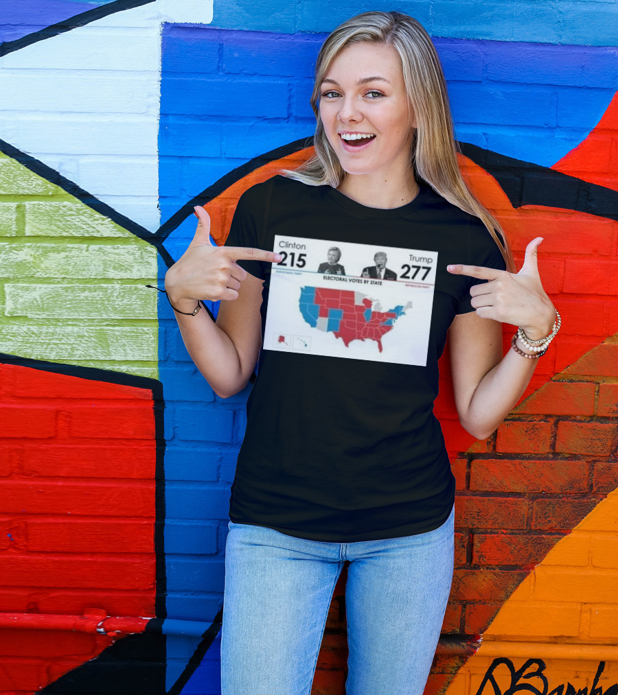 Trump 277 Electoral Votes Map Republican Victory T-Shirt