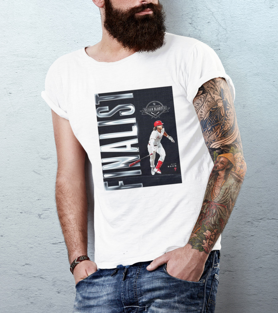Alec Bohm Philadelphia Phillies MLB Silver Slugger Finalist Louisville Slugger T-Shirt