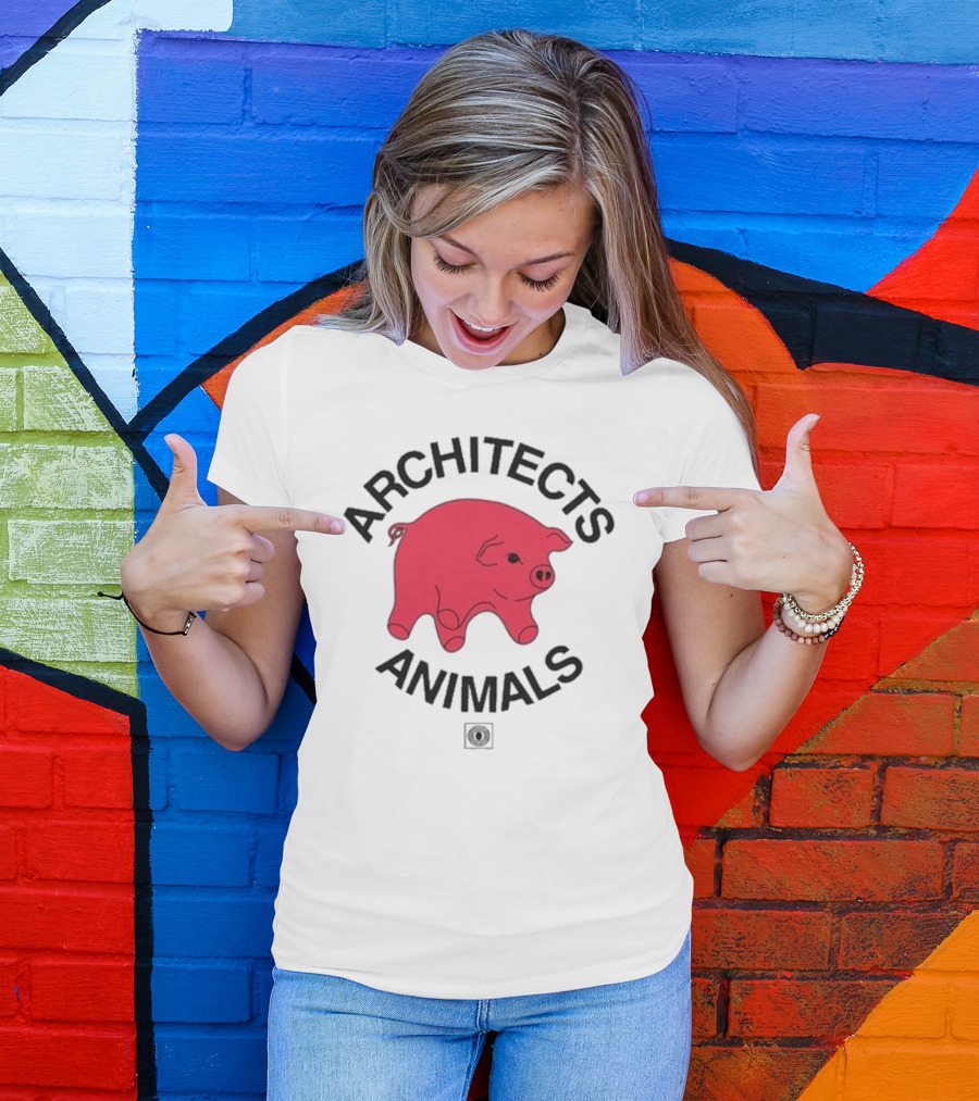 ARCHITECTS ANIMALS 2024 Pink Pig T-Shirt