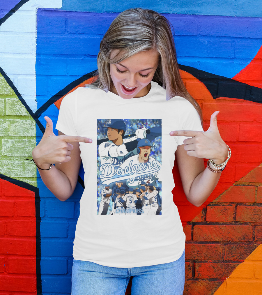 Dodgers Champions Celebrate World Series Win With Iconic T-Shirt