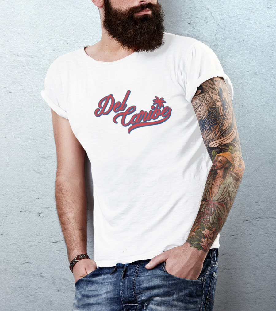 Del Caribe Palm Tree Sports T-Shirt