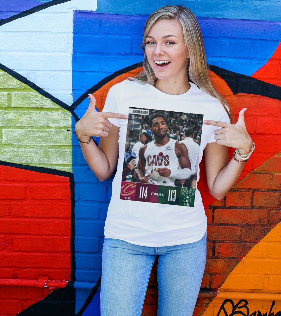 Donovan Mitchell 30 PTS Game-Winner Cleveland Cavaliers 114-113 Milwaukee Bucks T-Shirt