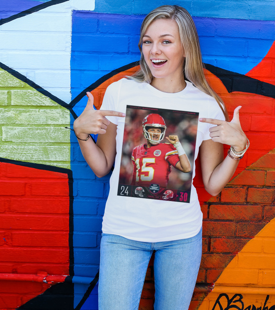 Tampa Bay Buccaneers Vs Kansas City Chiefs 24-30 ESPN Monday Night Football Final OT T-Shirt