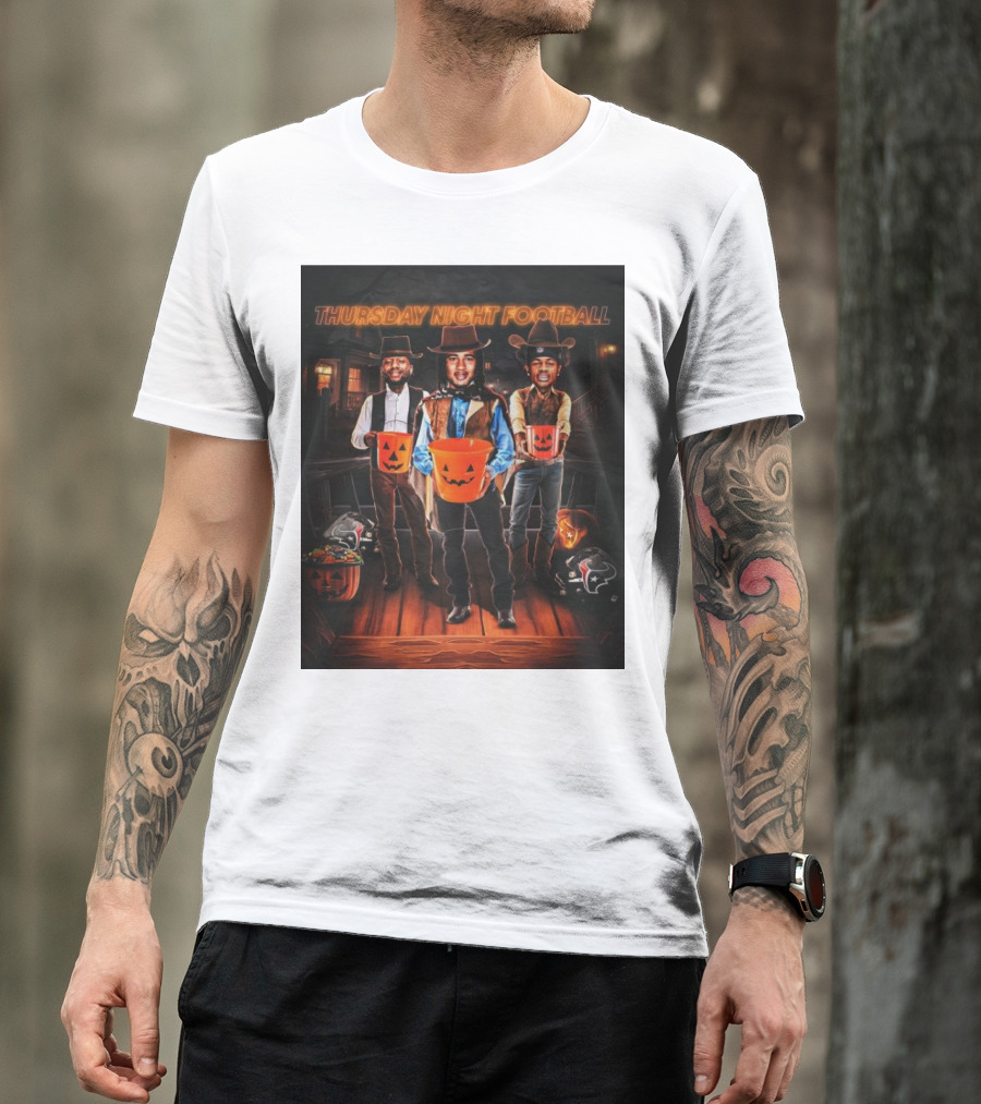 Thursday Night Football Houston Texans Halloween Cowboys T-Shirt